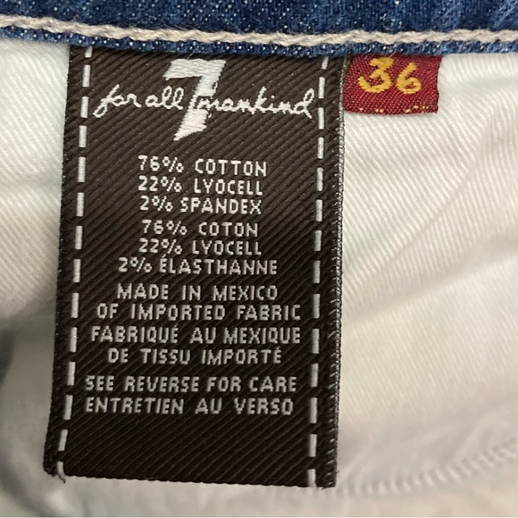 7FAM Relaxed Fit Stretch Jeans Men’s Size 36 Waist Faded Button Fly Designer - Picture 10 of 10